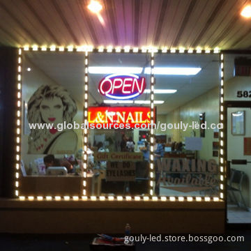 Plastic track window with cover, waterproof for store front glass